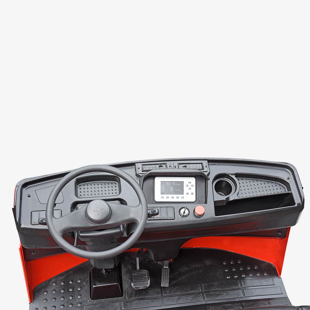 Durable Digital - Interface The large injection-molded instrument panel features a ruggedized display built for longevity in demanding environments.