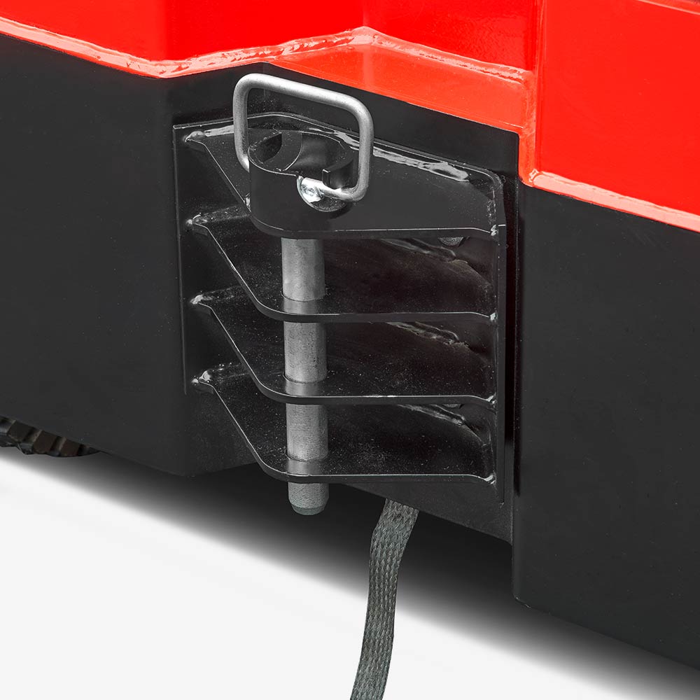 Secure Traction Mechanism - Patented towing pin lock prevents accidental disengagement during transport, ensuring load security.
