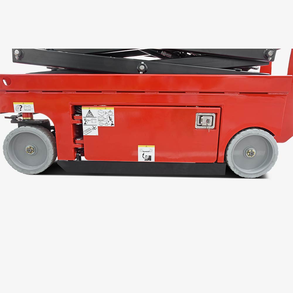 Enhanced Safety with Anti-Overturning System - When the platform exceeds 2m, the automatic anti-overturning system activates, providing stability on uneven surfaces. This fail-safe feature prevents tipping during operation, ensuring operator safety and equipment reliability in challenging environments.