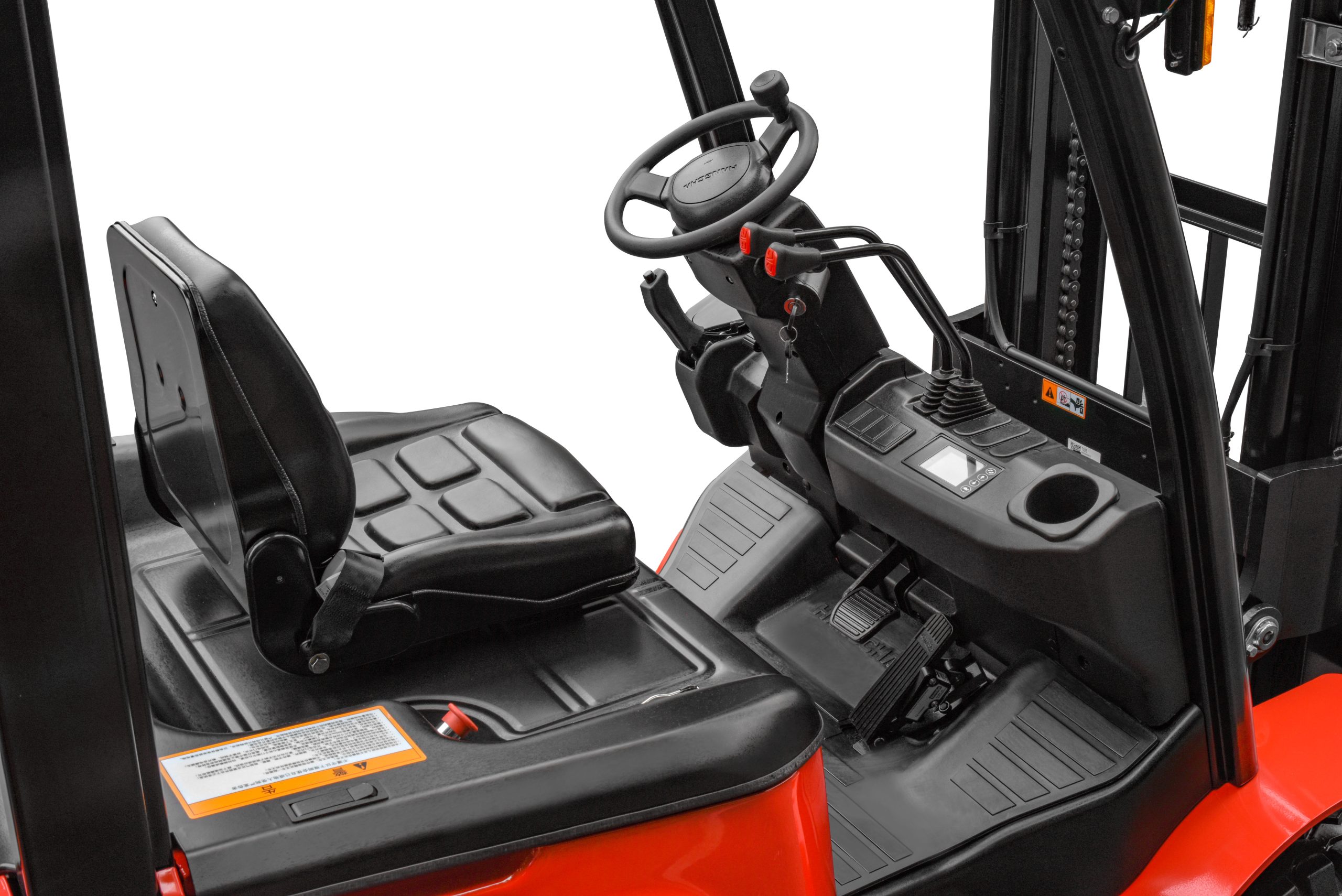 Enhanced Stability -  The traction motors are arranged in parallel, and the batteries are securely mounted at the bottom of the truck frame to lower the center of gravity. Additionally, the extended wheelbase and rear axle spacing increase the swing point of the steering axle while reducing the front overhang distance.